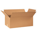 Zoro Select Corrugated Boxes, 24" x 15" x 10", Kraft, 20/Bundle 10Y742