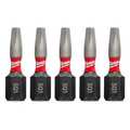 Milwaukee Tool SHOCKWAVE Impact Square Recess #1 Insert Bits (5 PK) 48-32-4621