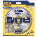 Irwin 7-1/4 ", 24-Teeth Circular Saw Blade, Carbide Tip 14030