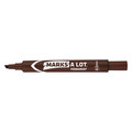 Mark-A-Lot Large Desk-Style Permanent Marker, Chisel Tip, Brown 7170908881