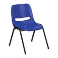 Flash Furniture Blue Plastic Stack Chair 5-RUT-EO1-BL-GG