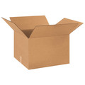 Zoro Select Corrugated Boxes, 18" x 16" x 12", Kraft, 25/Bundle 11A770