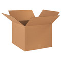 Zoro Select Corrugated Boxes, 18" x 18" x 14", Kraft, 20/Bundle 11A775