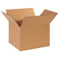 Zoro Select Corrugated Boxes, 14" x 12" x 10", Kraft, 25/Bundle 11A709