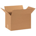 Zoro Select Corrugated Boxes, 15" x 10" x 10", Kraft, 25/Bundle 11A723