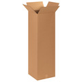 Zoro Select Tall Corrugated Boxes, 15" x 15" x 48", Kraft, 10/Bundle 11A734