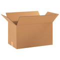 Zoro Select Corrugated Boxes, 18" x 10" x 10", Kraft, 25/Bundle 11A760