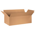 Zoro Select Corrugated Boxes, 36" x 18" x 12", Kraft, 15/Bundle 11G180