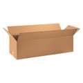 Zoro Select Long Corrugated Boxes, 36" x 12" x 10", Kraft, 15/Bundle 11G176