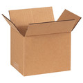 Zoro Select Corrugated Boxes, 7" x 6" x 6", Kraft, 25/Bundle 11K594