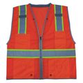 Condor Medium Class 2 High Visibility Vest, Orange 11K782