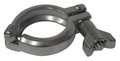 Zoro Select E-Line Clamp, T304 Stainless Steel, For Tube Size: 1" and 1-1/2" E13IS1.5