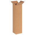Zoro Select Tall Corrugated Boxes, 6" x 6" x 24", Kraft, 25/Bundle 11R286