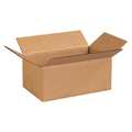 Zoro Select Corrugated Boxes, 12" x 7" x 5", Kraft, 25/Bundle 11R203