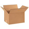 Zoro Select Corrugated Boxes, 12" x 9" x 7", Kraft, 25/Bundle 11R213