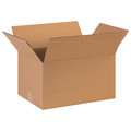 Zoro Select Corrugated Boxes, 16" x 11" x 9", Kraft, 25/Bundle 11R386