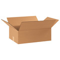 Zoro Select Corrugated Boxes, 17 1/4" x 11 1/4" x 6", Kraft, 25/Bundle 11R398