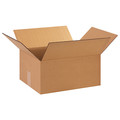 Zoro Select Corrugated Boxes, 15" x 13" x 7", Kraft, 25/Bundle 11R378