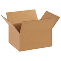 Zoro Select Corrugated Boxes, 14" x 11" x 8", Kraft, 25/Bundle 11R360