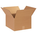 Zoro Select Corrugated Boxes, 14" x 14" x 9", Kraft, 25/Bundle 11R369