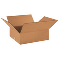 Zoro Select Shipping Box Flat, Single Wall, Inside 18 in L x 16 in W x 6 in H, Corrugate, Color: Kraft 11R418