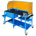 Miller Electric Welding Table, Steel, 1000 lb. Cap., Blue 951793