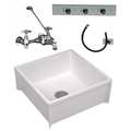 Mustee 24 in W x 24 in L x 10 in H, Mop Sink Kit 63CM