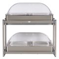 Cadco Buffet Server, w/Rolltop Lids, Multi-Level CMLB-24RT