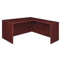 Legacy L Shaped Desk, 30" D X 66" W X 29" H, Mahogany, Melamine Laminate LLDS663047MH