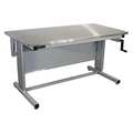 Proline Workstation, Ergo, Stainless Steel, Lt Gray EL6030S-A31