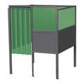 Greene Manufacturing Welding Booth, 5ft.x5ft., Wall Mounted GB-725.S-DM