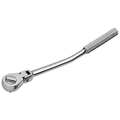 Sk Professional Tools 3/8" Drive 40 Geared Teeth Pear Head Style Hand Ratchet, 10.8" L, SuperKrome Plating Finish 3770