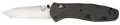 Benchmade Folding Knife, Fine, Tanto, Black, 3-5/8 In 583