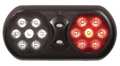 Code 3 Visor Flip Light, LED, Red/White, 11 In W VFP36CRW