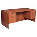 Regency Pedestal Desk, 35 D, 71 W, 29 H, Cherry, Wood LDPBF7135CH