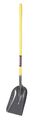 Westward #10 16 ga Scoop Shovel, Steel Blade, 46-3/4 in L Natural Fiberglass Handle 12U489