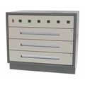 Greene Manufacturing Cabinet, 3 Drawer, 48"Wx28"Dx28"H DT-4828-0400-W