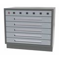 Greene Manufacturing Cabinet, 3 Drawer, 32"Wx24"Dx28"H, No. 50 DT-3224-6000-W
