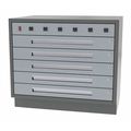 Greene Manufacturing Cabinet, 3 Drawer, 36"Wx21"Dx28"H, No. 50 DT-3621-6000-W