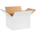 Zoro Select Corrugated Boxes, 12" x 10" x 8", White, 25/Bundle 22XL50