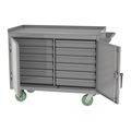 Greene Manufacturing Mobile Bench, 7 Drawer/Shelf, 48"x42" EXM-700-48