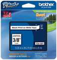 Brother Adhesive TZ Tape (R) Cartridge 0.35"x26-1/5ft., Black/White TZe221