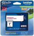 Brother Adhesive TZ Tape (R) Cartridge 15/16"x26-1/5ft., Red on White TZe252