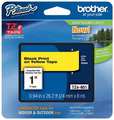 Brother Adhesive TZ Tape (R) Cartridge 15/16"x26-1/5ft., Black/Yellow TZe651