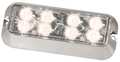Code 3 Warning Light, LED, White, Surface, Rect, 5 L LXEX1F-W