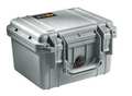 Pelican Silver Protective Case, 10.62"L x 9.68"W x 6.87"D 1300-001-180