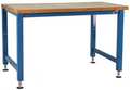 Benchpro Electric Workbenches, Butcher Block, 96" W, 30" to 42" Height, 1000 lb., Straight AEW3696