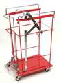 Covidien Wire Cart, Steel, Red 8991FP