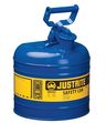 Justrite 2 gal Blue Steel Type I Safety Can Kerosene 7120300