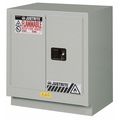 Justrite Flammable Safety Cabinet, 19 gal., Silver, Depth: 21-5/8" 883004